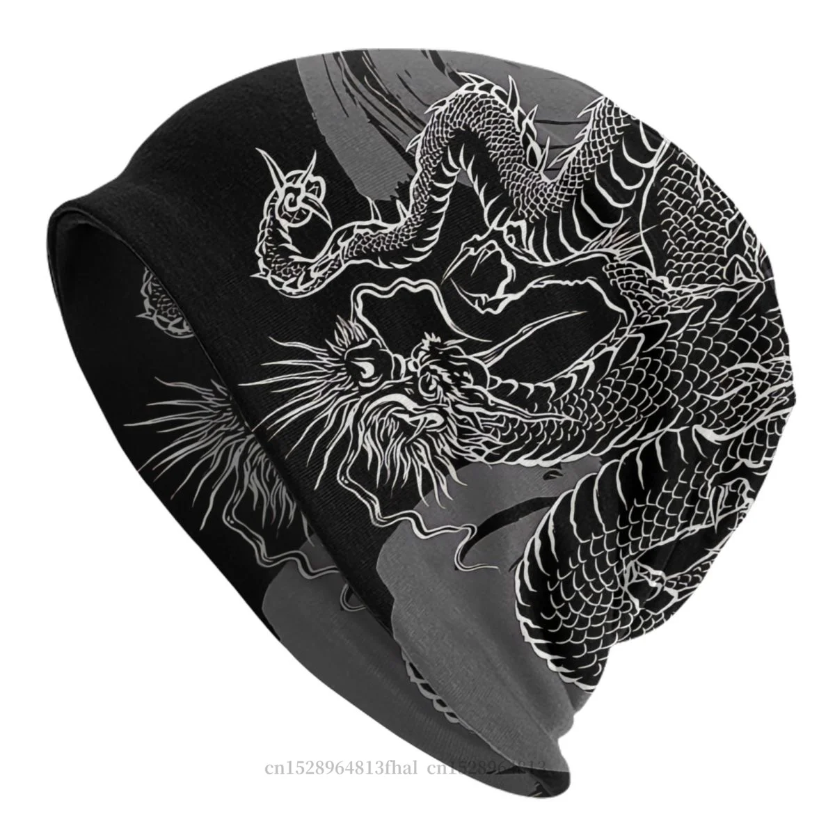 Bonnet Hats Japanese Art Tattoo Men Women\'s Thin Hat Japanese Dragon Autumn Spring Warm Cap Hip Hop Skullies Beanies Caps