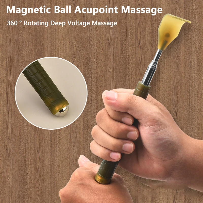 1 Pc Extendable Hackle Back Scratcher Telescopic Scratching Backscratcher Massager Back Scraper