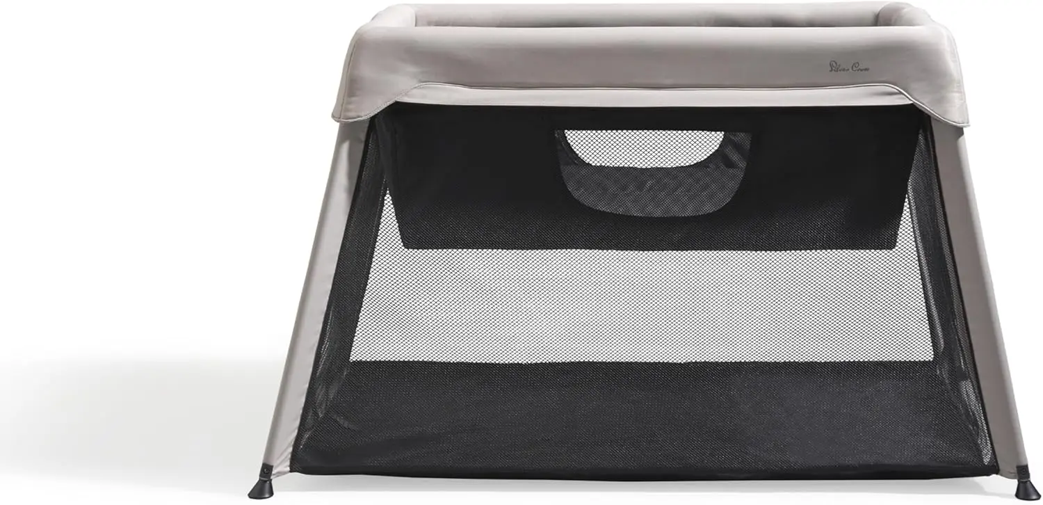 Silver Cross Sleep & Go 3 in 1 Travel Crib - Converts Newborn Bassinet, Crib to Playard - Portable, Lightweight, Easy to Pack wi