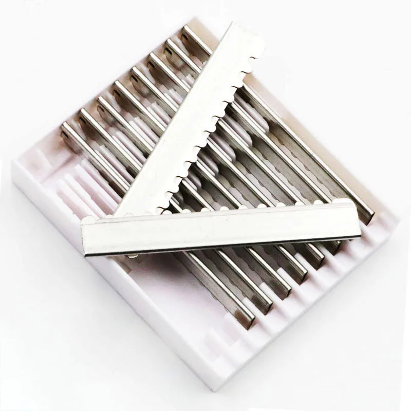 10 pçs substituição hairdressing corte de barbear estilo lâminas de barbear tipo sawtooth salão de beleza casa profissional ferramenta atacado