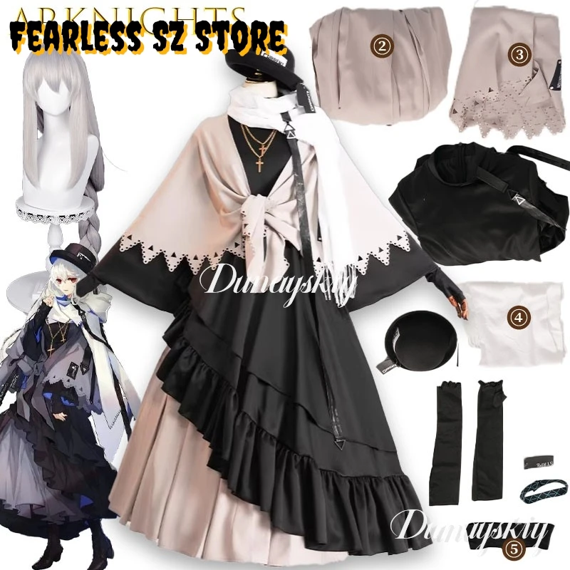 

Dunayskiy@@ Arknights Specter‌ Cosplay Undercurrent Costume Dress Outfit Halloween Comic Role Play Uniform Cosplay Lolita Cos