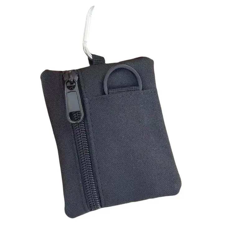Wasserdichte Leichte Oxford Mini-Taktische Tasche mit Karabiner, Reißverschluss, Schlüsselhalter, Münz- und Kartenfach, Outdoor-Wandertasche, Herren-Geldbörse – Detail 6