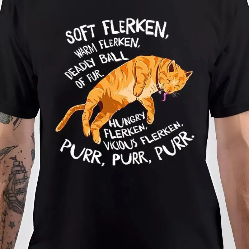 تي شيرت Nwt Soft Flerken Goose The Cat Animal Purr تي شيرت ويب #1