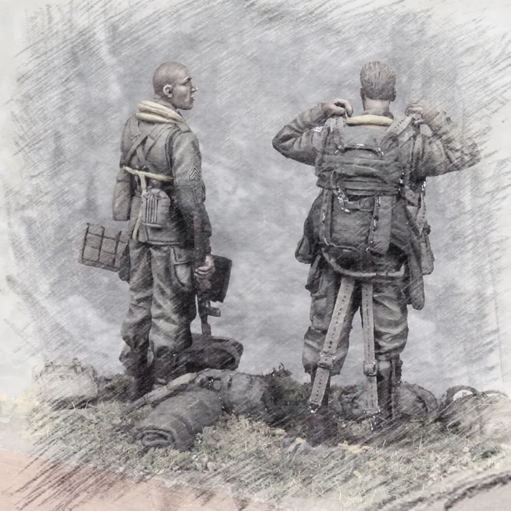 

1/35 Resin Figure unpainted model Kit, military theme, unassembled and unpainted GK, 711R