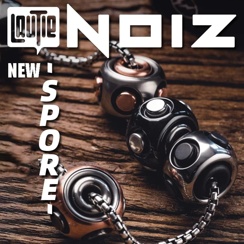 

Lautie New NOIZ Spore Pendant Fingertip Gyro Fidget Spinner Anti-Stress Trendy Decompression Toy EDC Necklace