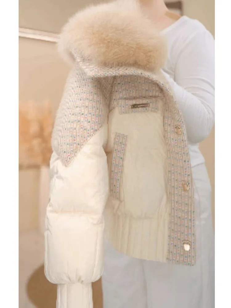 

Fashionable Trendy Versatile Loose Warm Simple Cotton Jacket New 2026 Winter Women's Coat Korean Style Zipper Closure Long Sl...