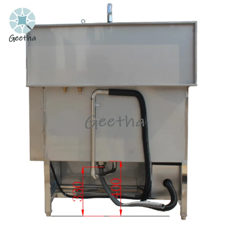 Medical Stainless Steel Pet Shower Bathtub Grooming Cleaning Sink with Surfing Pool for Cat Dog Wash