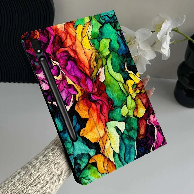 

Colorful Abstract Pattern Art Tablet Case For Samsung Galaxy Tab S7 S8 S9 S10 FE Lite Gift