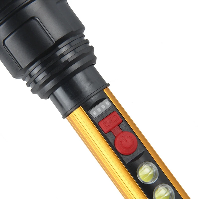 Flashlight USB Charging Power Display Cob Side Lamp Outdoor Remote Flashlight Searchlight For Camping