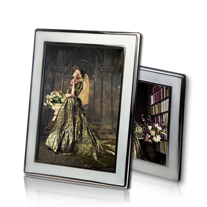 Flavinmci Can Be FixedogoMetal European Wedding Photo Photo Frame and Photo Holder Table-Top Wall Hangings Universal for Couple