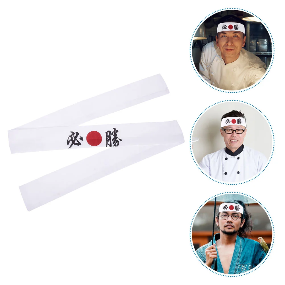 

Headband Decorative Wide Headbands for Women Portable Bandanas Japanese-style Breathable Karate Strap Chef Cotton Reusable Man