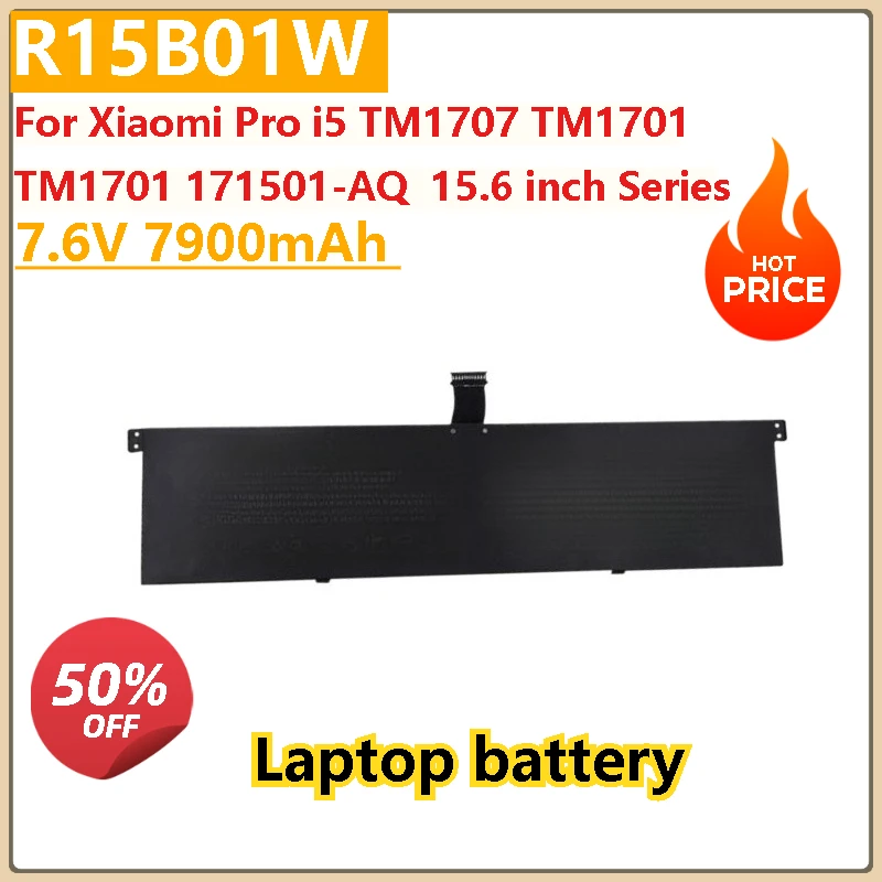 High Quality 7.6V 7900mAh R15B01W Rechargeable Battery For Xiaomi Pro i5 TM1707 TM1701 TM1701 171501-AQ 15.6 inch Series