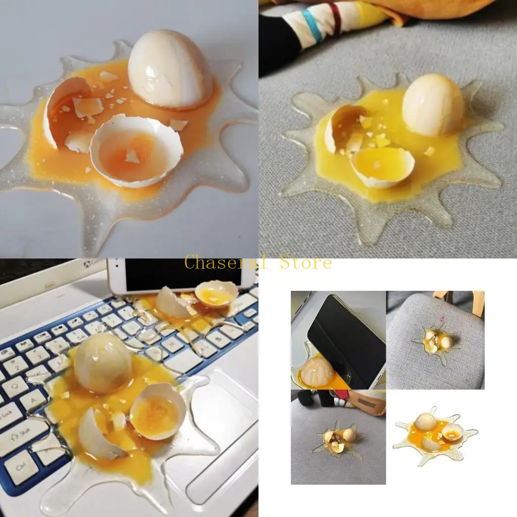 

E7CE Authentic Eggs Prank Toy Occupy a Fun Gift Box And Desk Stand