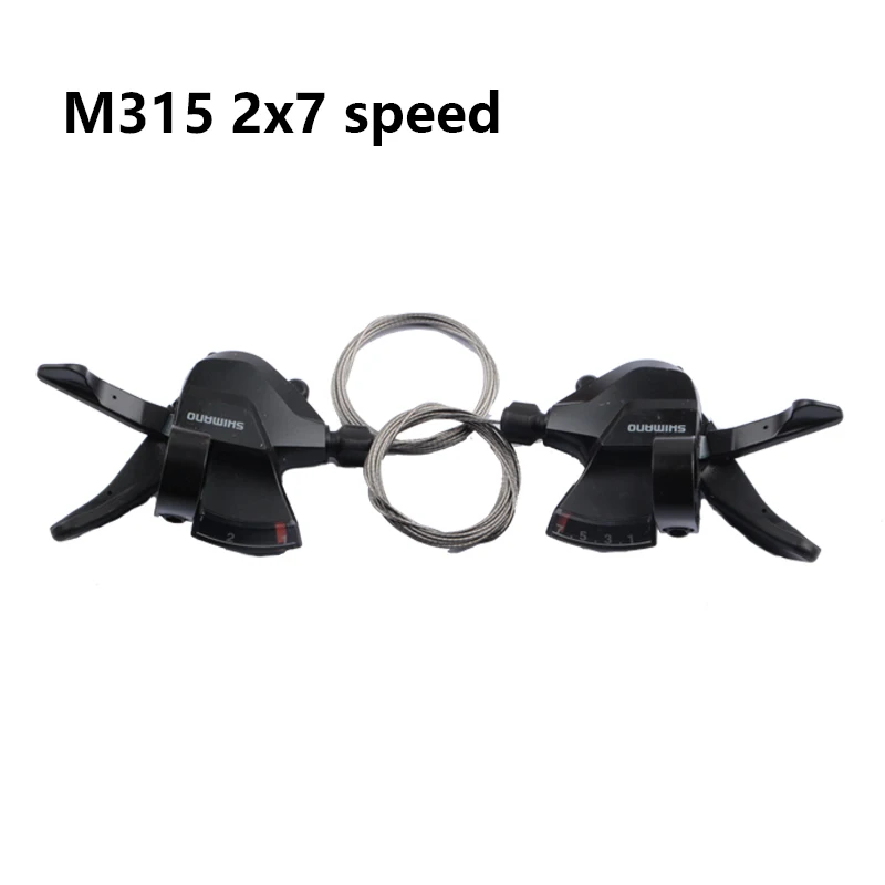 SHIMANO Altus SL-M315 2s / 3s / 7s / 8s / 2x7s / 2x8s / 3x7s /3x8s Shifter Trigger Set Rapidfire Plus w/Shifter Cable Original