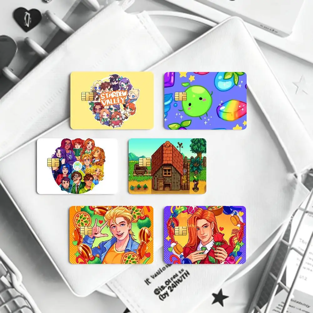 S-StardewS Game V-Valley Cartoon  Card HD Stickers Game Card Decal Card Matte Film Skin Small Chip Waterproof Sticker