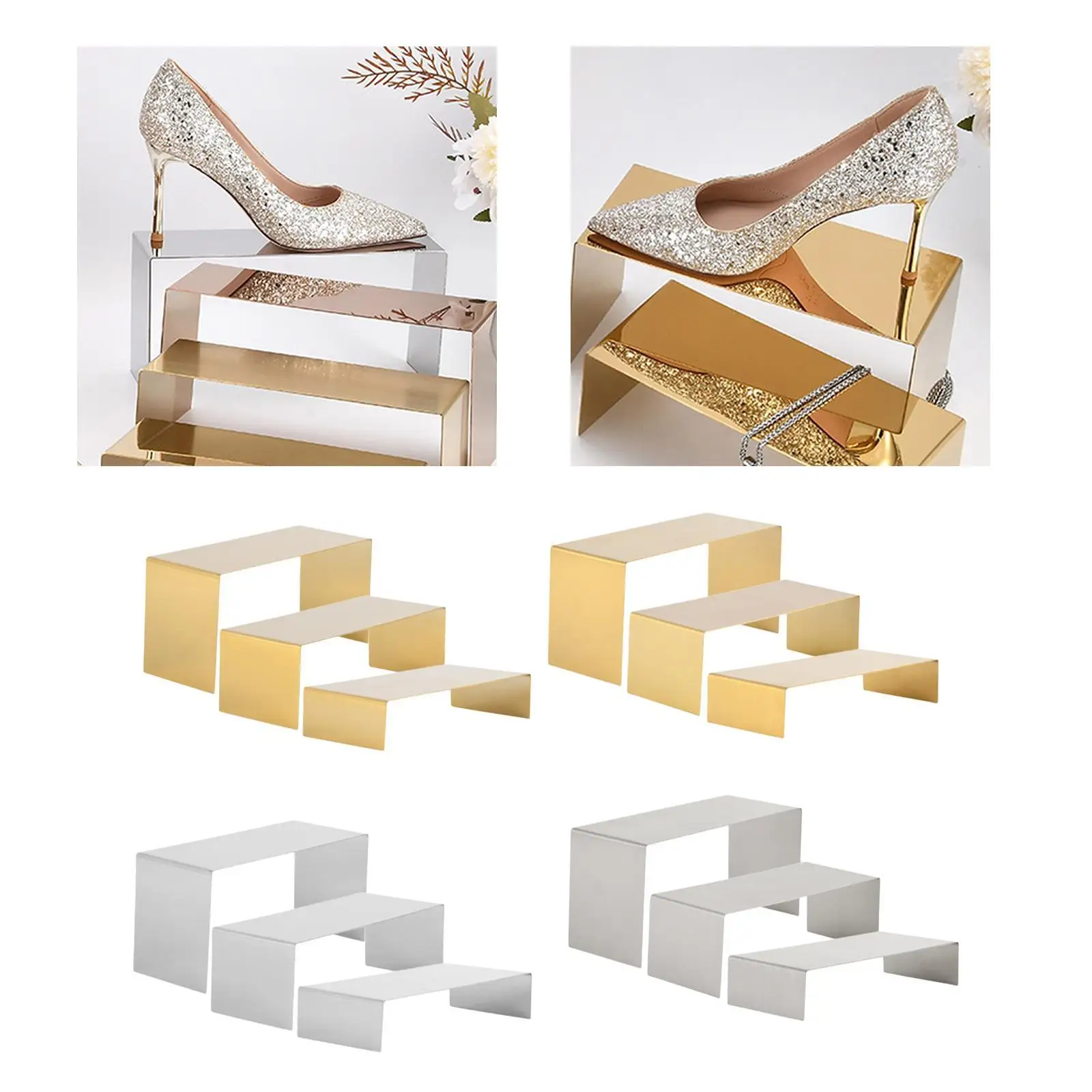 3 Stück Riser Display Ständer Schmuck Display Riser für Parfüm Schuh Schmuck