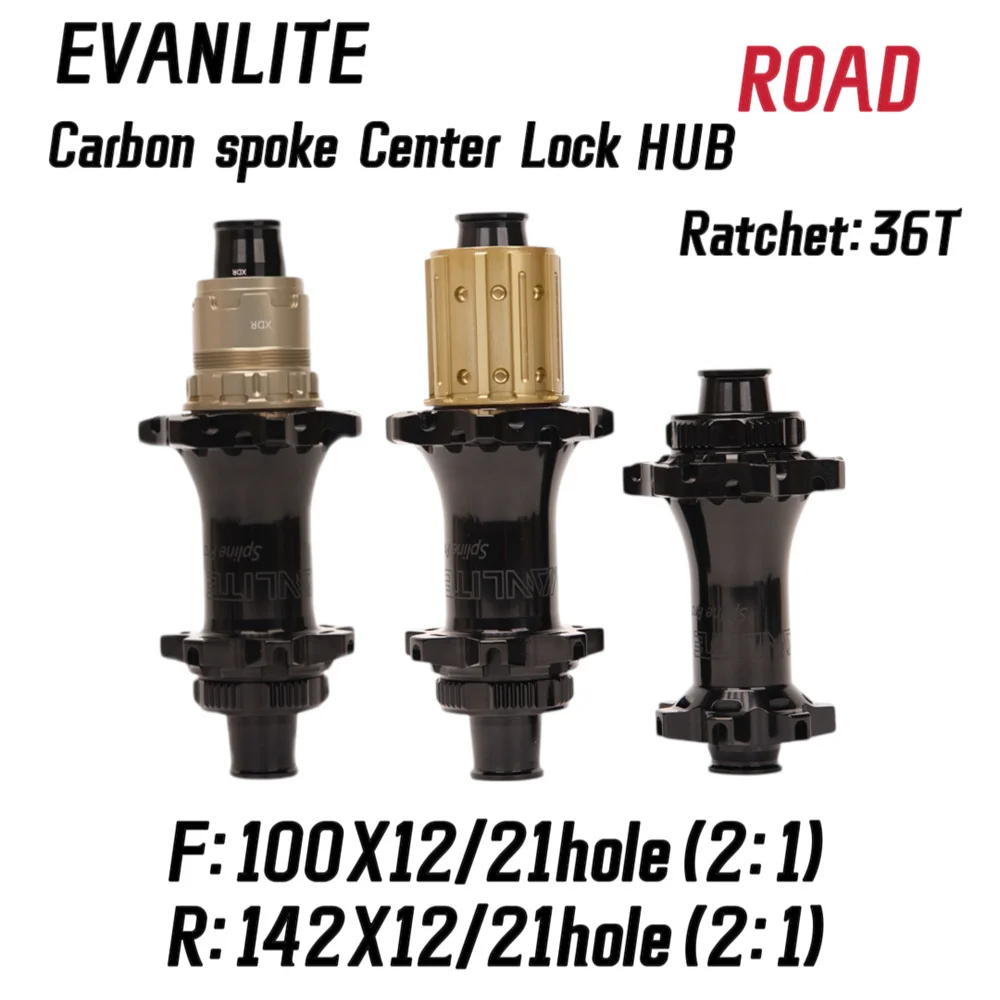 

EVANLITE Front And Rear 21H Carbon Fiber Spoke Flower Drum 2:1 Weaving Method Imitation ForDt Exp Structure 36T 100/142 XDR/HG