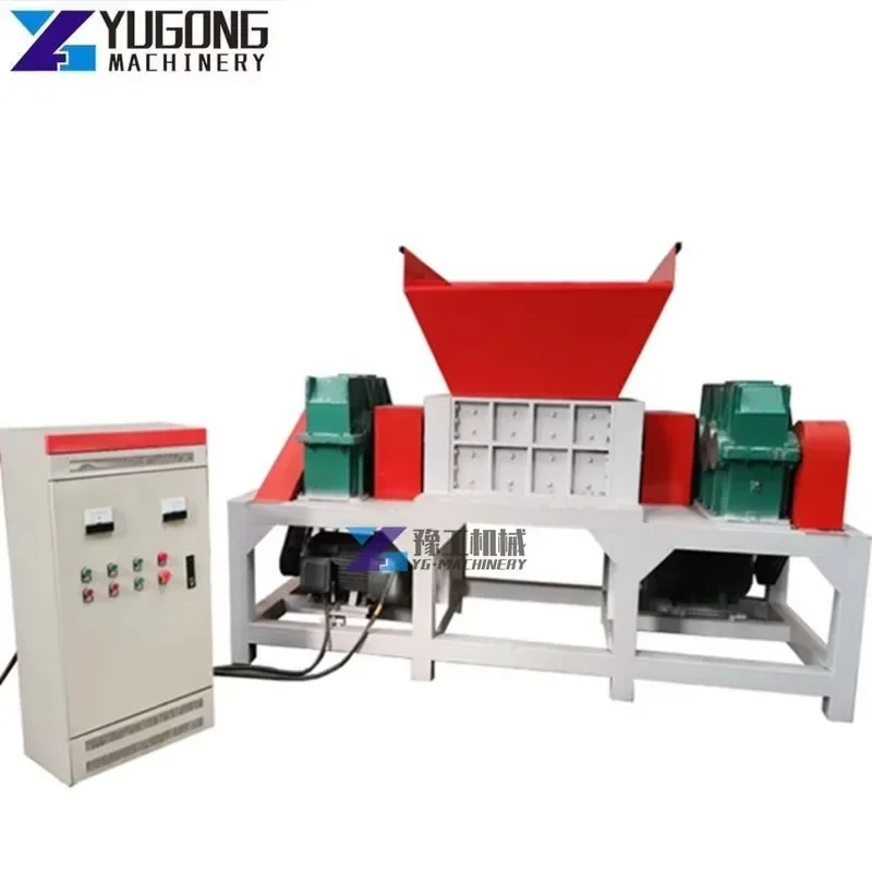 Waste Rubber Recycling Tire Recycle Plant Primary Shredder Tire Rubber Granulator Tire Shredding Machine