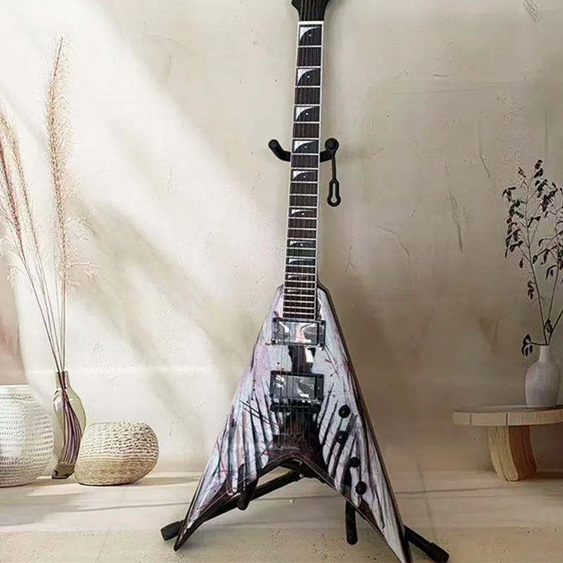 Local Warehouse, Painted Electric Guitar, HH Pickups, Solid Mahogany Body, Rock Music, Stage Performance, Collection, Holiday Gift