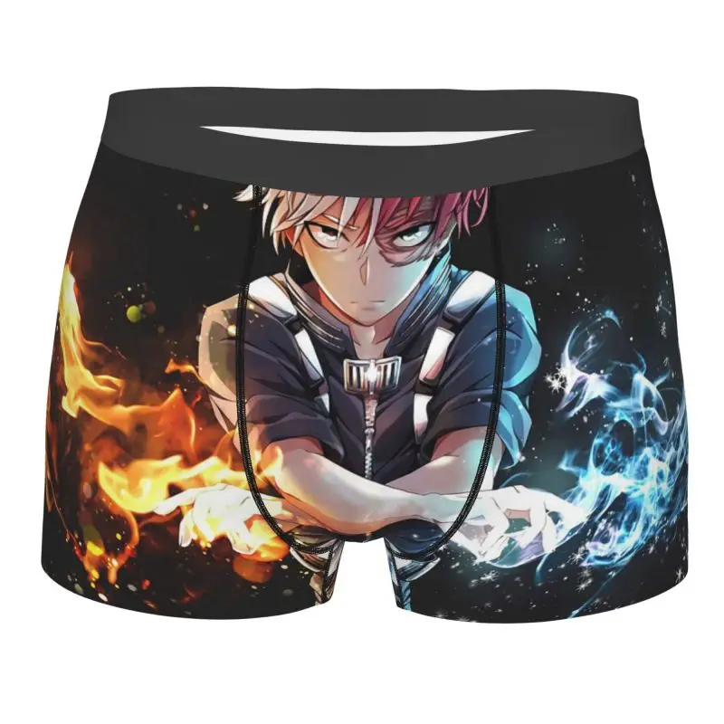 

Todoroki BNHA мужские трусы-боксеры Boku No My Hero Academia аниме манга дышащие мужские короткие трусы-боксеры нижнее белье