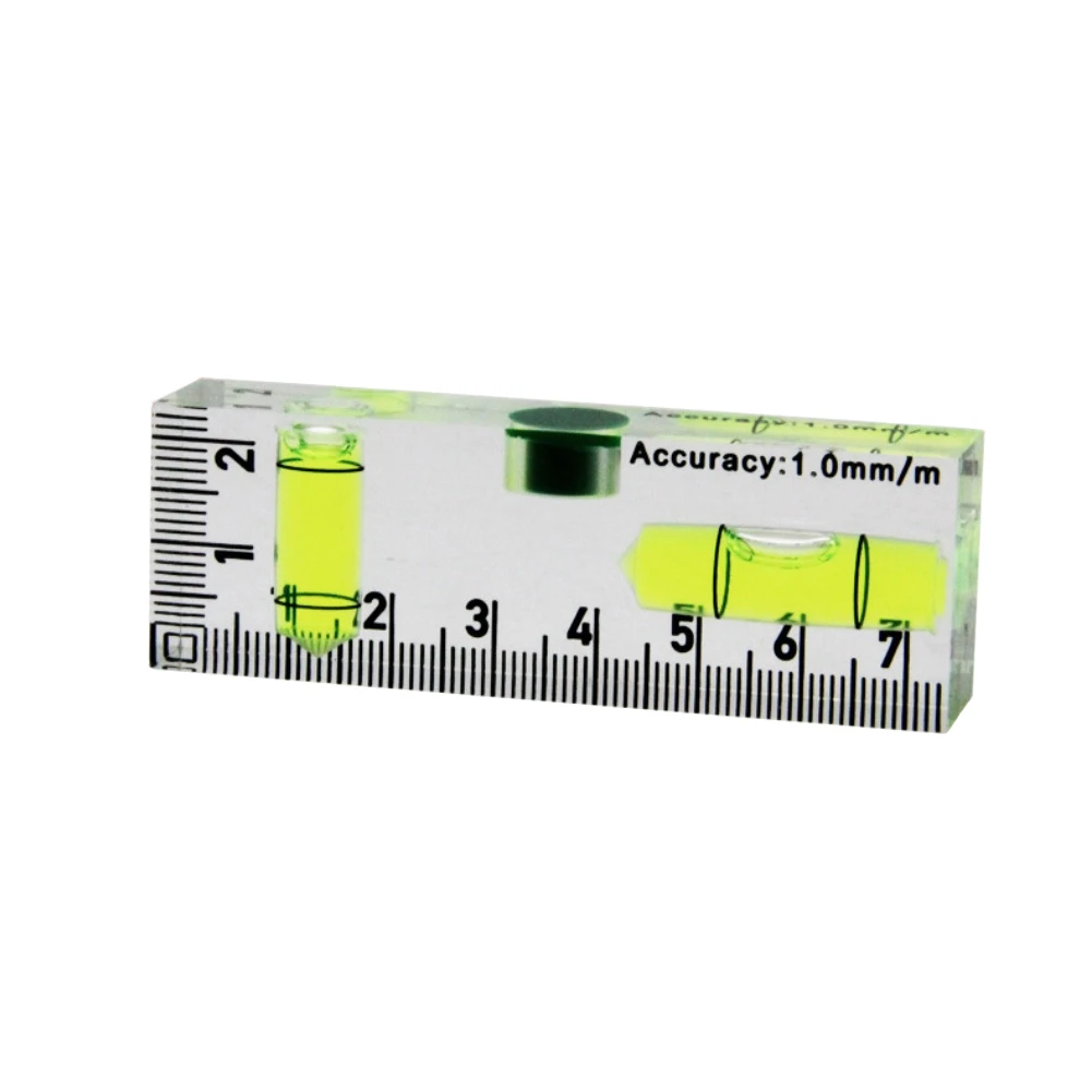 Green Bubble Level Portable Level Aligning Furniture 75*25*15mm Compact Level For DIY Projects Clear Scale Markings