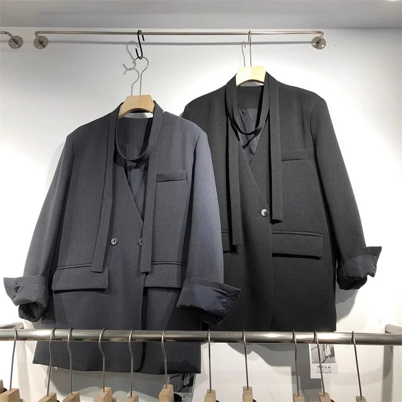 

Женский костюм Jaet, новинка 202, осень, маленький размер Sa, дизайн с v-образным вырезом, уникальная высококачественная верхняя одежда из полиэфирного волокна