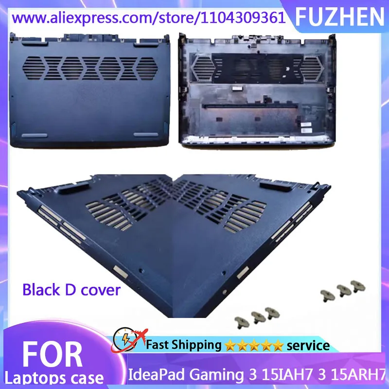 For Ideapad Gaming 3 15IAH7 ARH7 2022 LCD Rear Cover/Front Frame/Palm Pad/Bottom Cover Black Top Cover