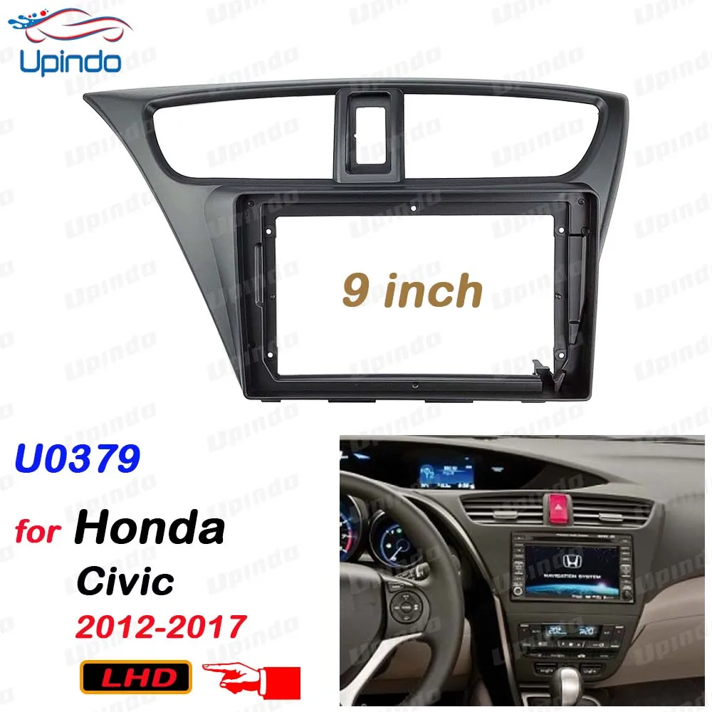 

2 Din 9 "Android автомобильная стереорамка комплект крепления на приборной панели для Honda Civic 2012-2017 LHD 2 Din радио панель лицевая панель евро версия