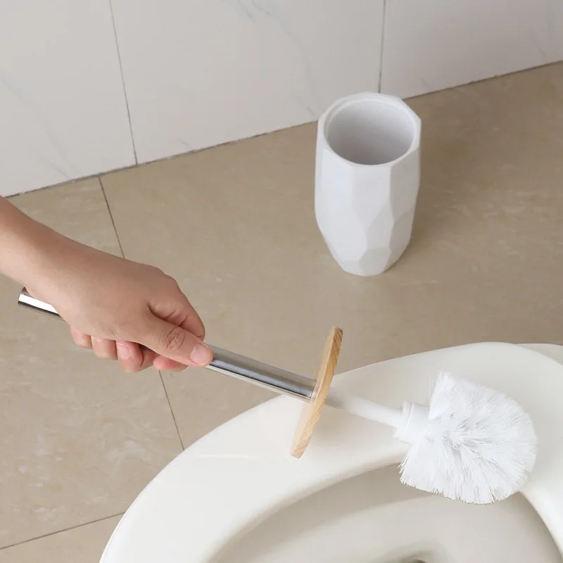 Irregular with Cover Resin Toilet Brush with Base Floor-standing Practical Cleaning Brushes Household Bathroom Accessories