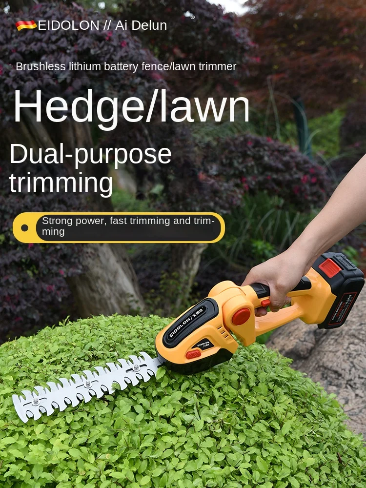 

Handheld small electric lawn mower household lithium battery rechargeable cordless hoe lawn trimmer