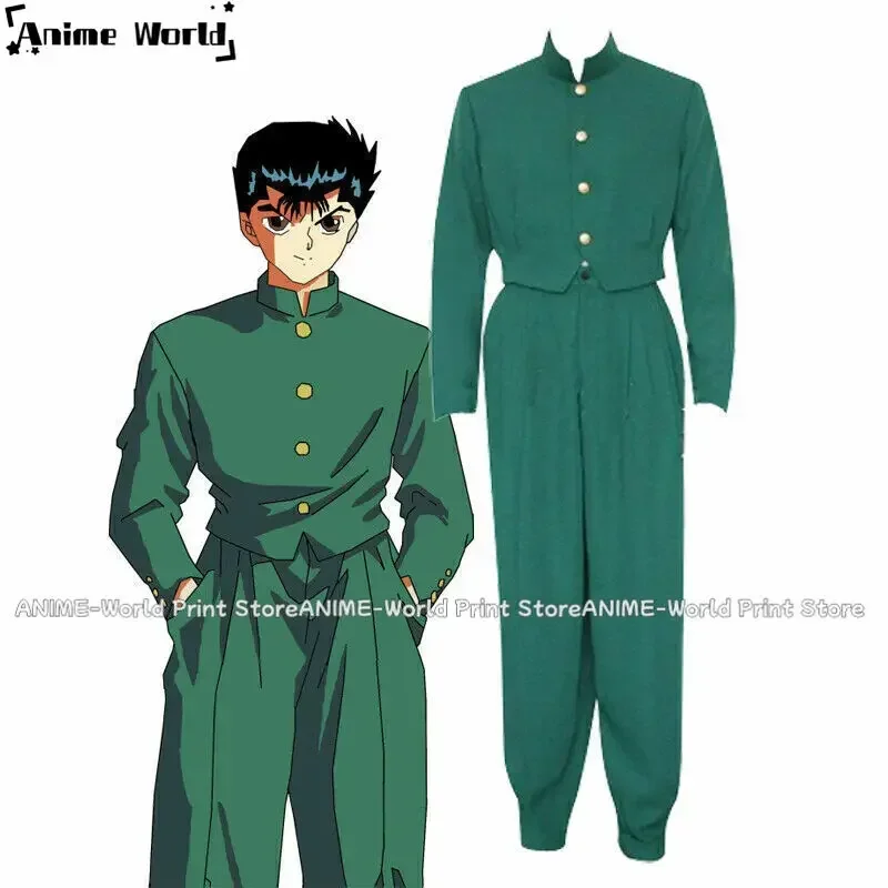 

《Custom Size》Yu Yu Hakusho Spirit Detective Yusuke Urameshi Outfit Anime Cosplay Costume