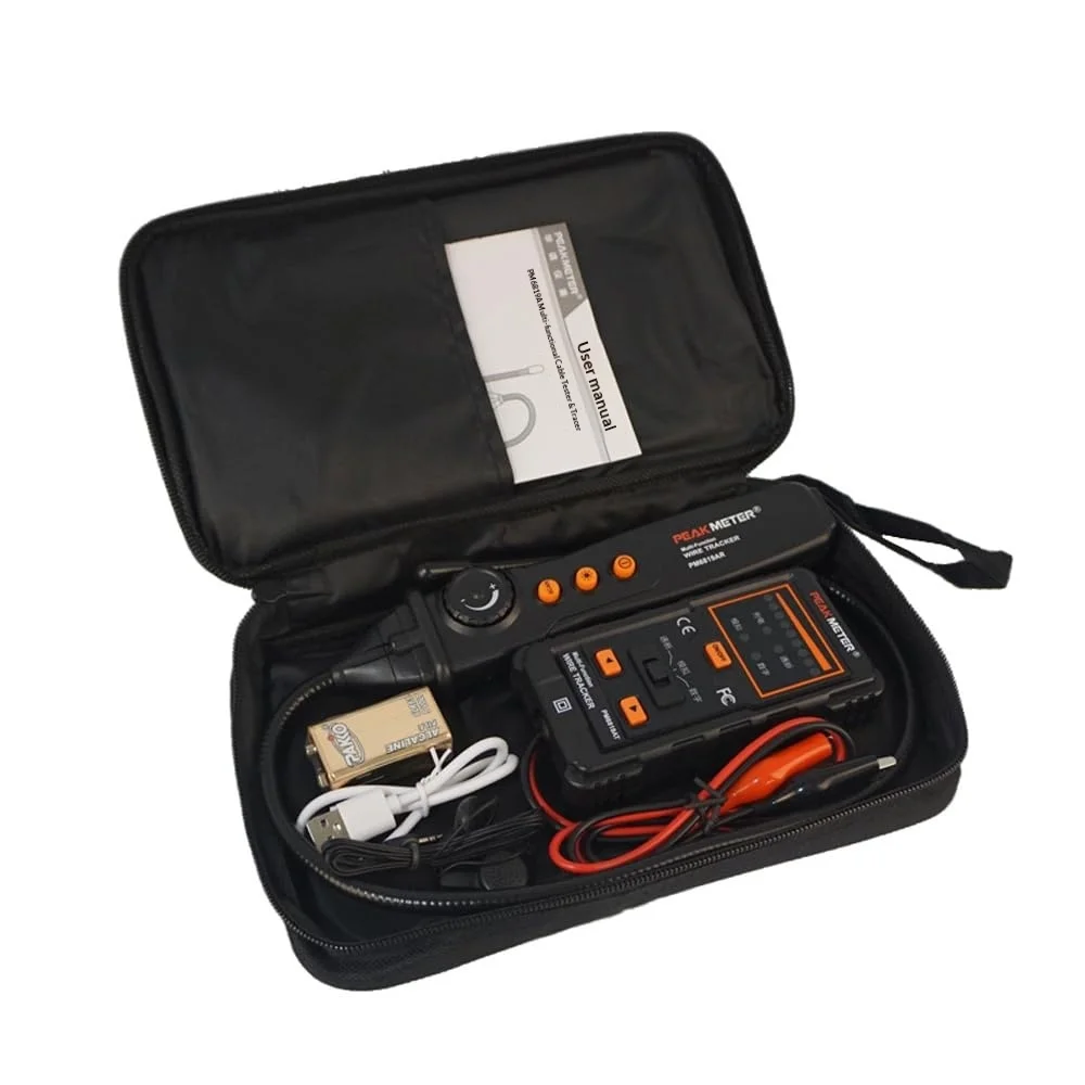 PM6819A Multi-Function Wire Tracker 2m Depth Detection 1000m Digital Search Distance Line Detector Finder