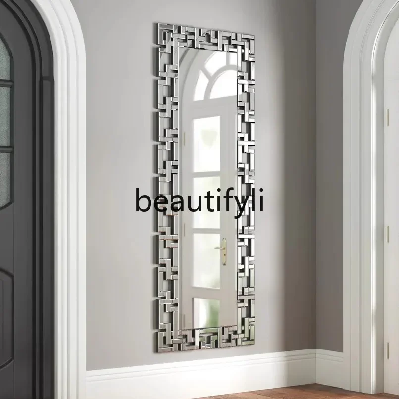 

A50 American neoclassical mirror, wall-mounted square fitting mirror, household cloakroom, bedroom floor-to-ceiling,
