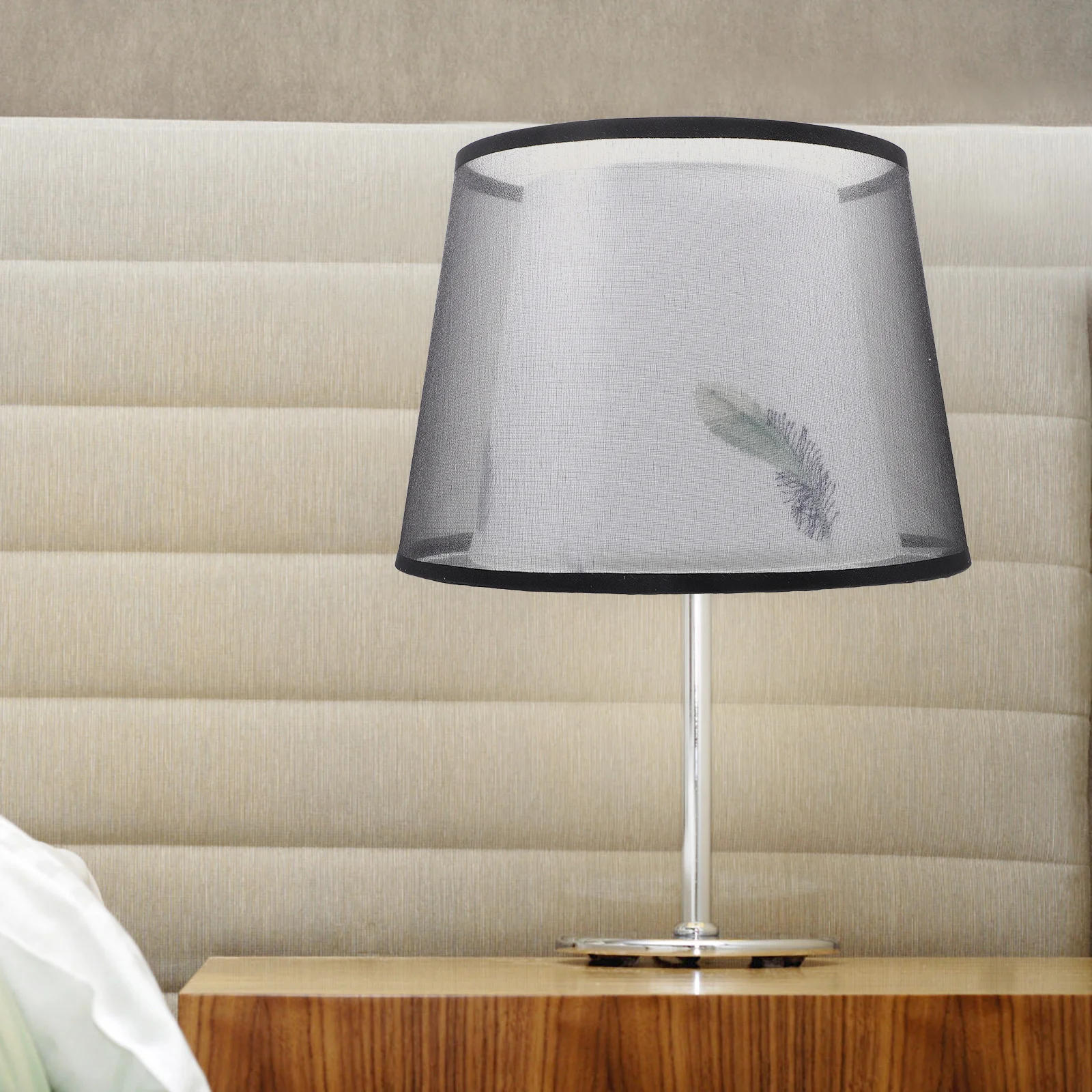 

Embroidered Lamp Shade Modern Minimalist Decorative Table Lampshade for Bedroom Living Room Study Hotel