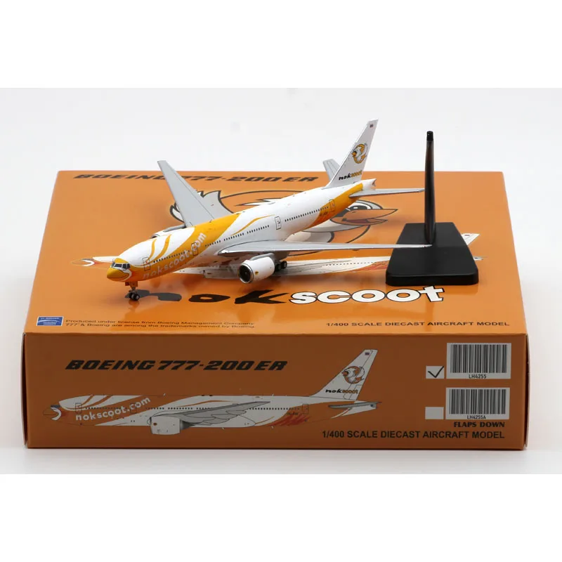 

LH4255 Alloy Collectible Plane Gift JC Wings 1:400 NokScoot Airlines Boeing B777-200ER Diecast Aircraft Model HS-XBF With Stand