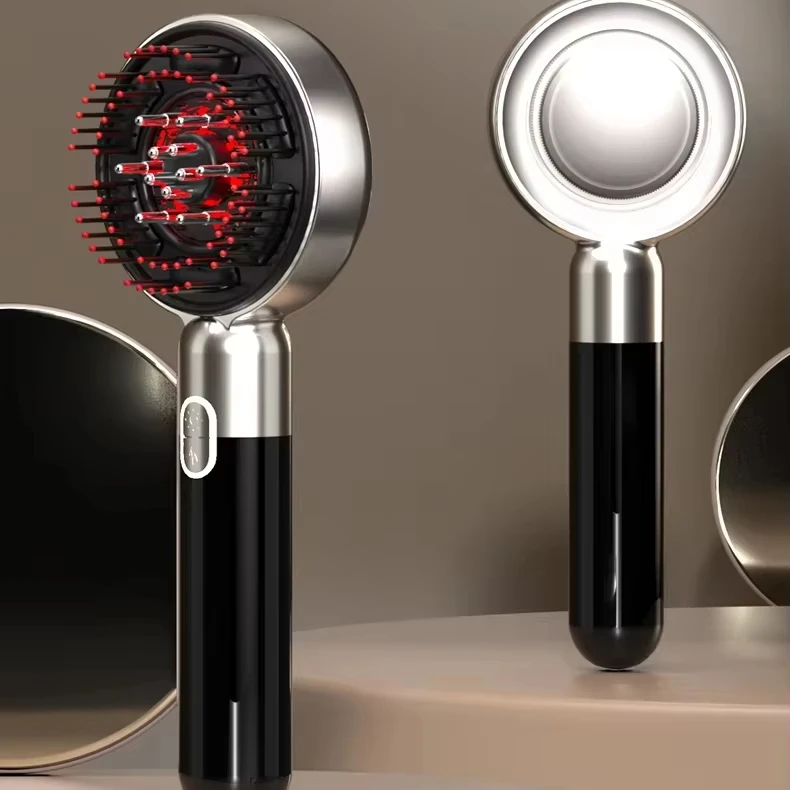 

IPX7 Waterproof Smart Electric Scalp Massager Comb Red Light Therapy Hair Brush with Oil Applicator