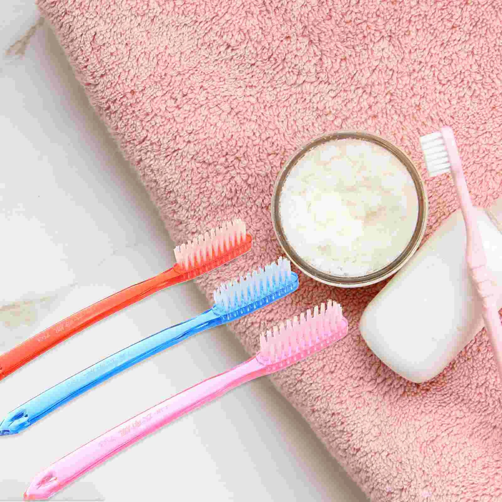 

12 Pcs Adults Premium Toothbrush Cleaning Hard Bristles for Dental Brushes Floss