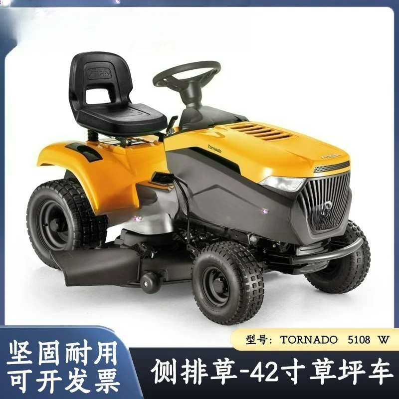 Seien Sie geeignet für seitliches Jäten von Autos, Rasenwagen TORNADO 5108W, anpassbare Reitrasenmaschinen