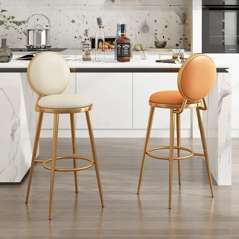 

Counter Pedicure Bar Stools Party Round Bedrooms Saloon Bar Stools Metal Nordic High Soft Para Maquillaje Living Room Furniture