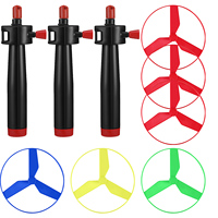 1Set Propeller Pull String Flying Disc Outdoor Training Entertainment Kid Flying Saucer Propeller Toy Child Outdoor Toy