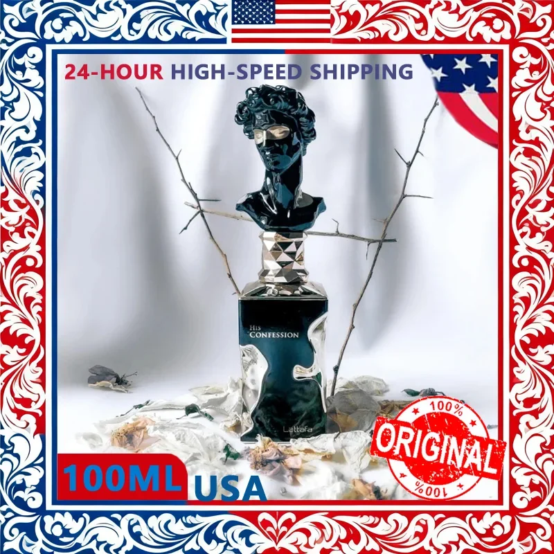 

Lattafa Her Confession Eau De Parfum Femme Spray Оригинальные арабские духи Его исповедь Мужской одеколон 100 мл Прочные духи Подарки