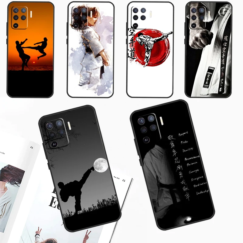 Kung Fu Karate Taekwondo Martial Arts For OPPO A17 A77 A79 A98 A78 A58 A5 A9 A53 A15 A96 A76 A16 A74 A94 A52 A72 A54 A57 S Case