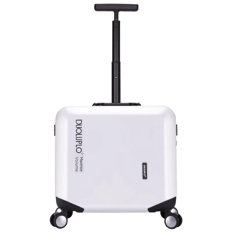 

Lightweight luggage women 18'' inch suitcases universal wheel men net red small boarding suitcase leather trolley case