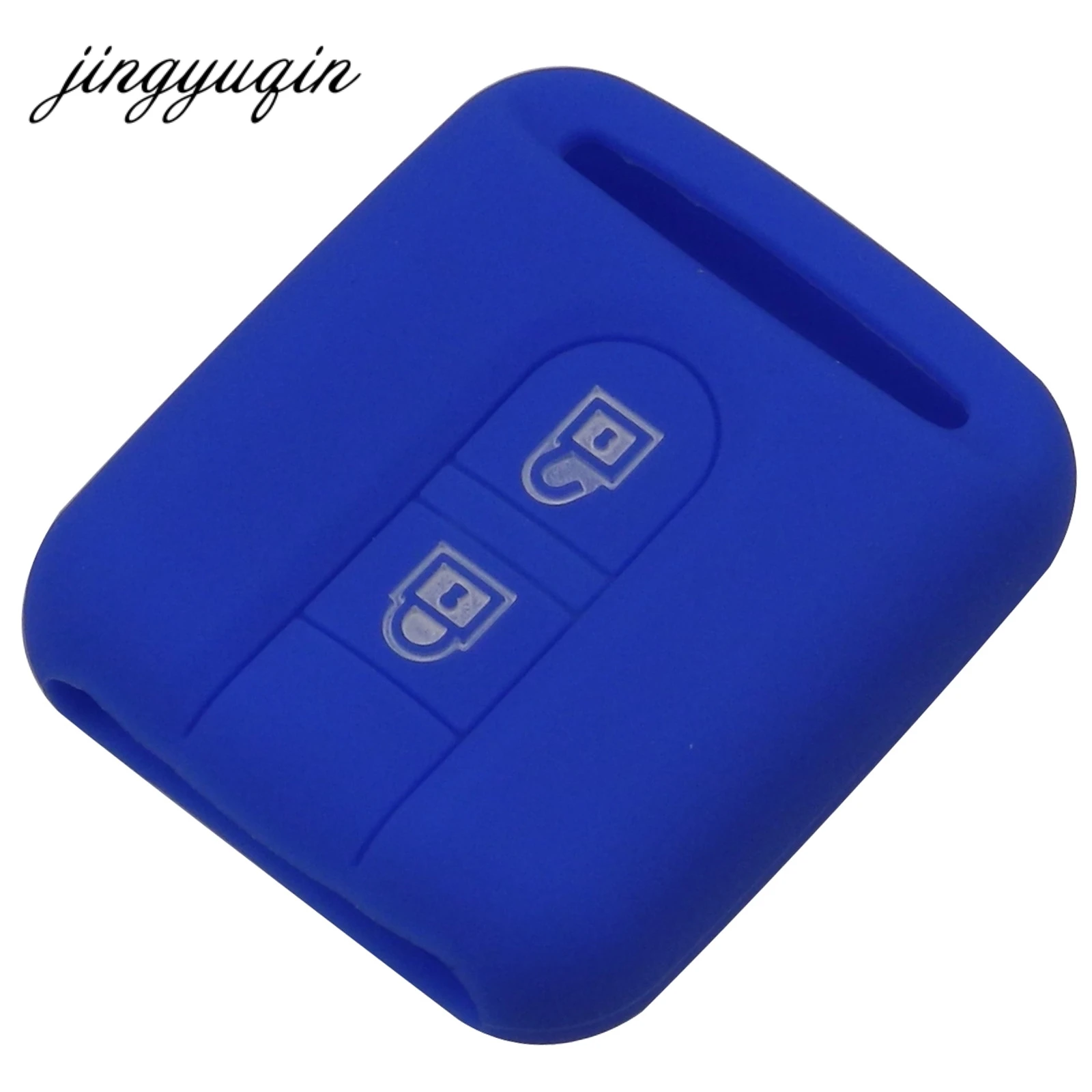 jingyuqin Remote Car Key Silicone Case For Qashqai Nissan Micra Navara Almera Note Fob Rubber Cover 2 Button