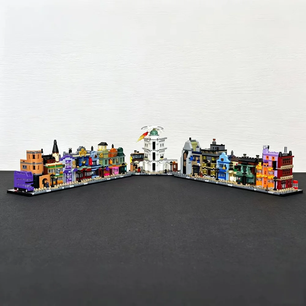 

2750Pcs Wizarding Magic Alley Shops Building Blocks Set Fantasy Street View Model Desk Decoration STEM Christmas Gift for Adults