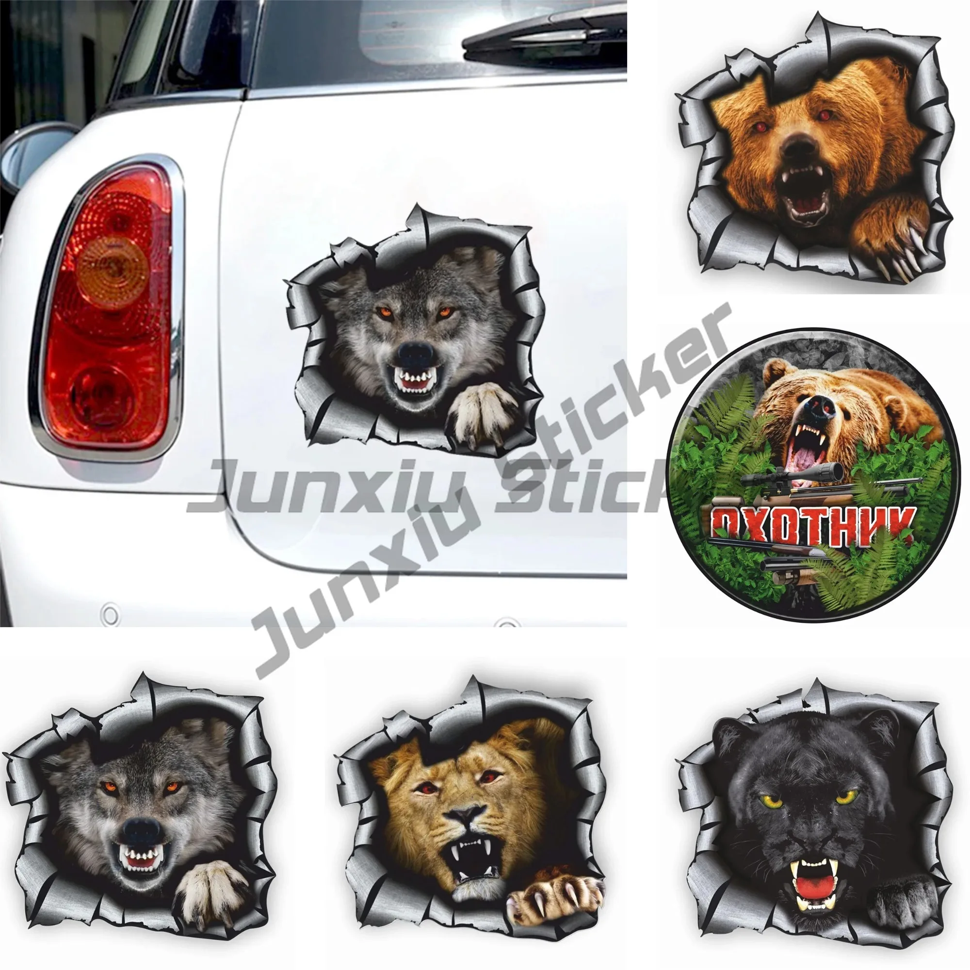 

Наклейка На Авто Разлом (Волк) Car Sticker Waterproof Vinyl Decal Car Accessories Decor