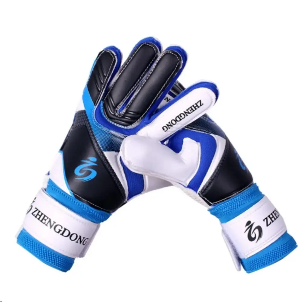 Wear-resistant Football Gloves Anti-slip Excellent Goalkeeper Training Gloves Non-Slip Thick Latex Football Training Gloves