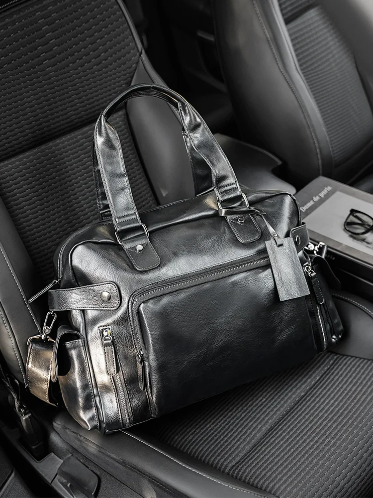 

Новая мужская сумка в корейском стиле, модный деловой портфель, сумки-тоут, большая сумка для компьютера с большим карманом, крутая сумка на плечо для мальчиков