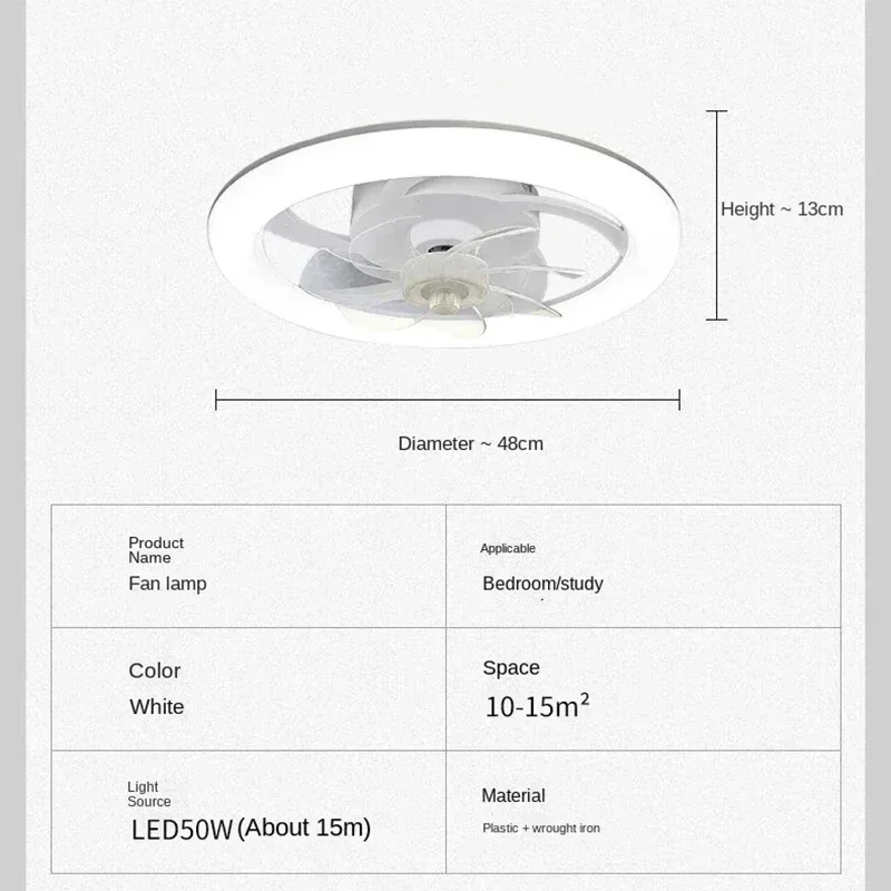 Imagem -05 - Controle Remoto Fan Teto Luz Lustre Moderno Quarto Restaurante Sala de Estar Home Decor