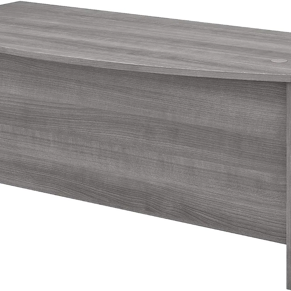 

Studio C 72W x 36D Bow Front Desk in Platinum Gray - Engineered Wood